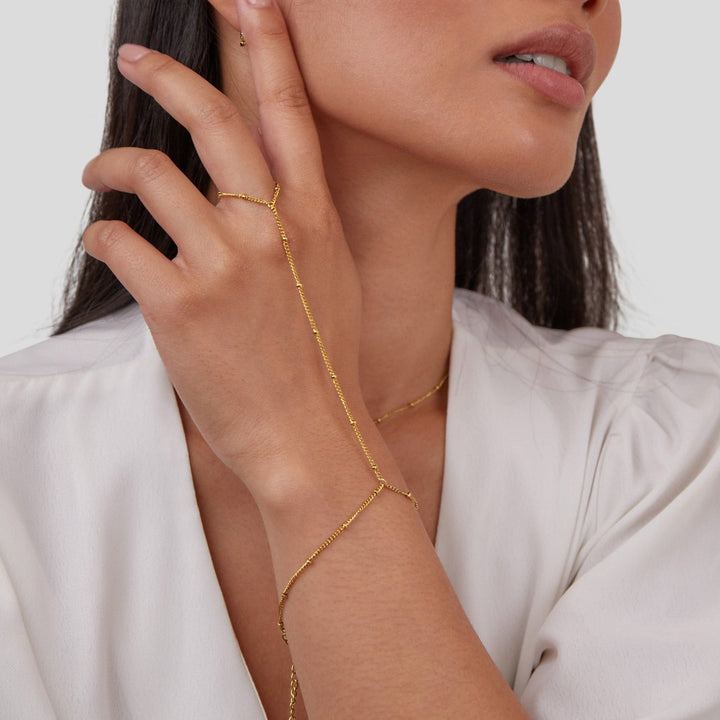 Armband mit doppelter Kette