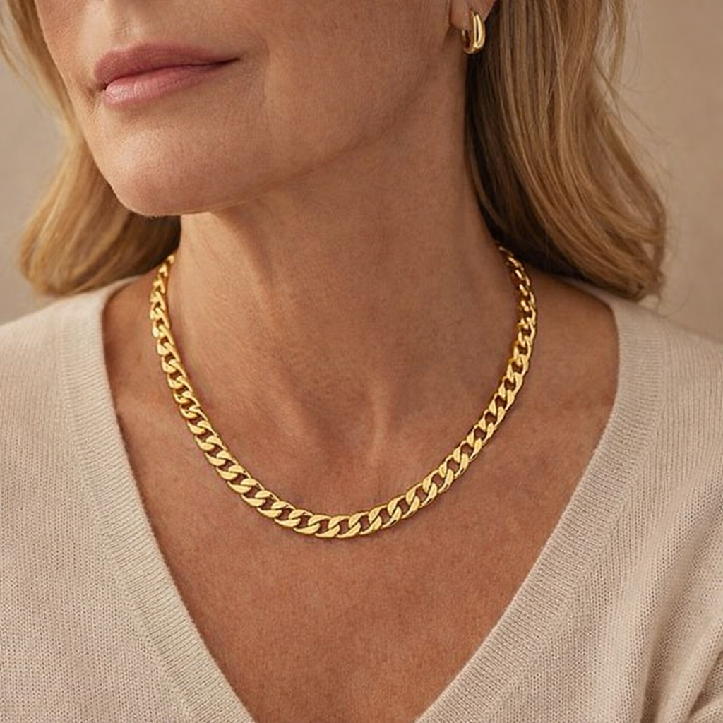 Halskette mit Statement-Gliederkette