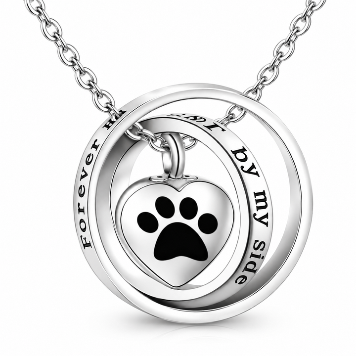 Forever Paw Orbit Herz-Halskette