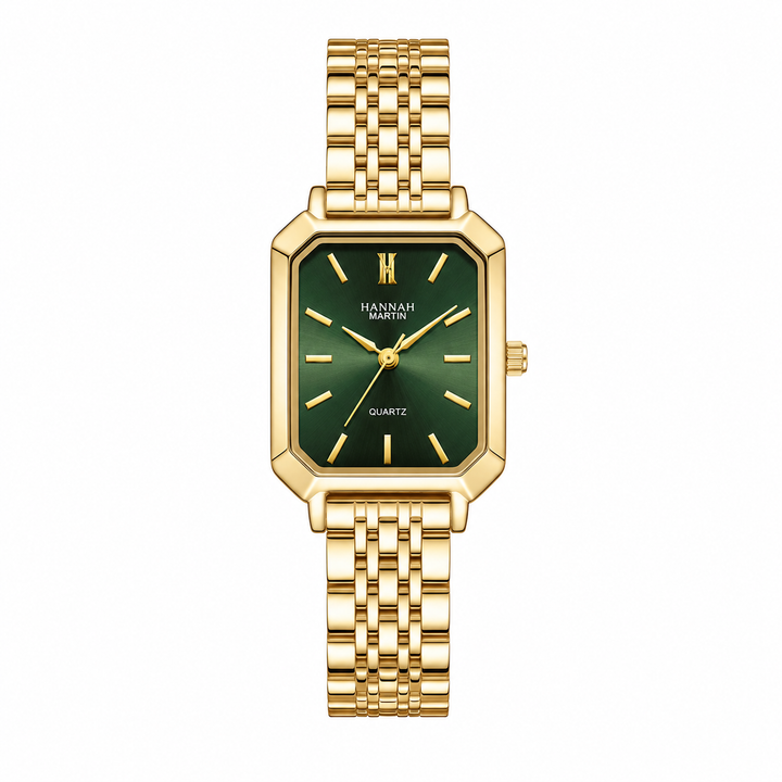 Lustreline-Armbanduhr in rechteckiger Form