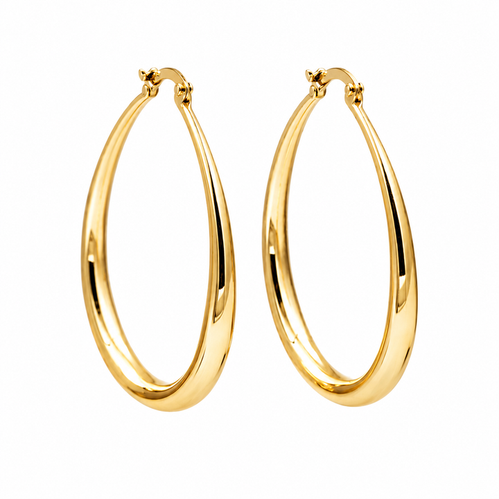 Oval geformte Creolen
