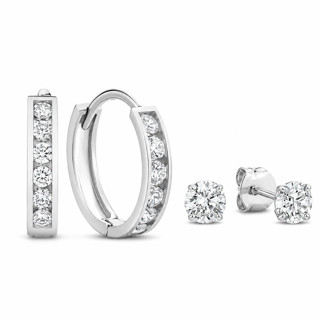 Ohrring-Set - Crystal Duo