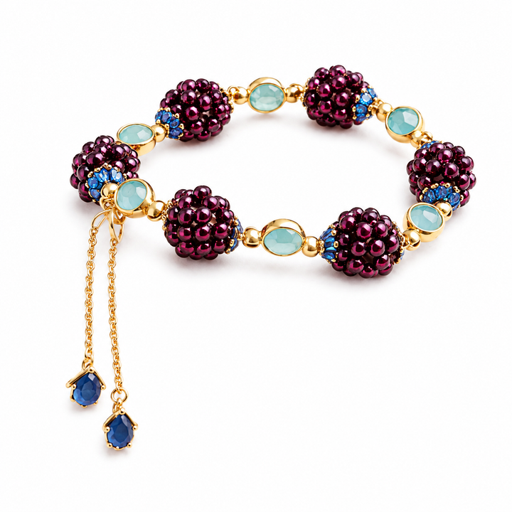 Armband mit Edelstein-Cluster