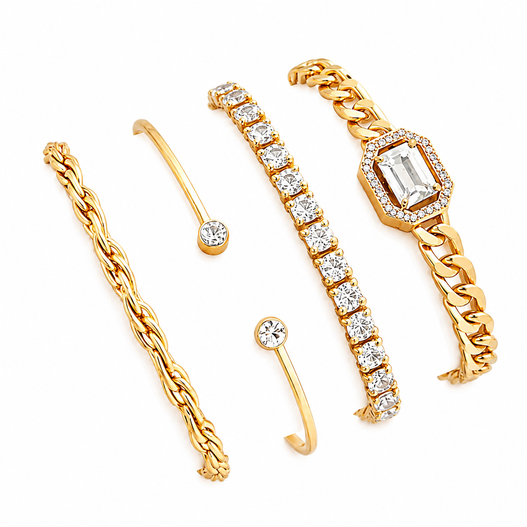 Strahlendes Armband-Set