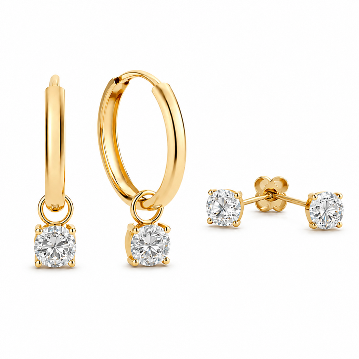 Ohrring-Set - Crystal Duo
