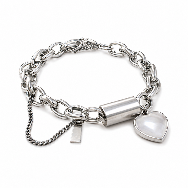 Armband mit Herzschloss-Anhänger