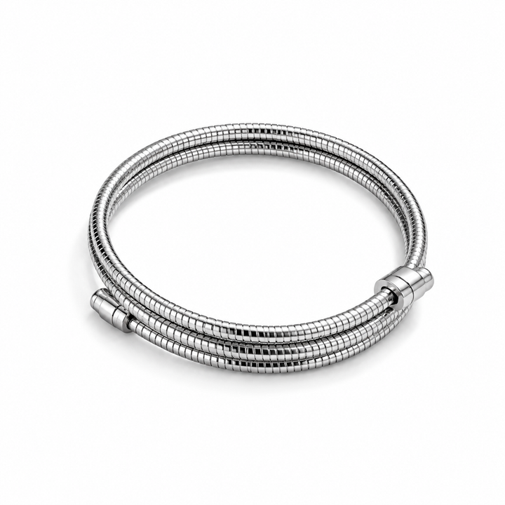 Elegantes Armband mit dreifacher Spirale