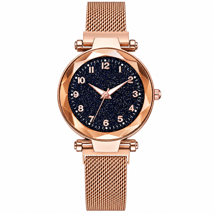 Elegante Glitzer-Armbanduhr für das Gesicht