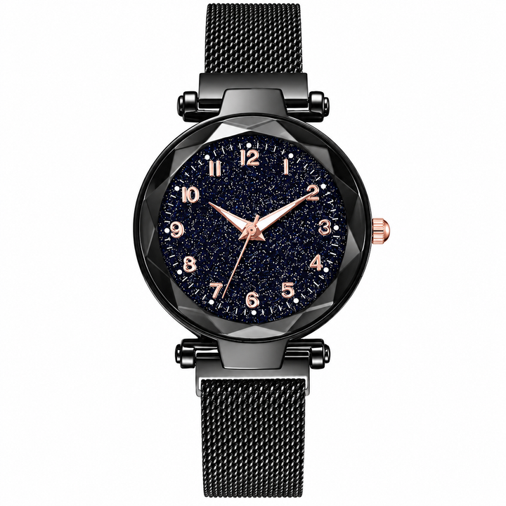 Elegante Glitzer-Armbanduhr für das Gesicht