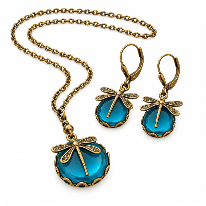 Vintage-Schmuckset - Dragonfly Lagoon