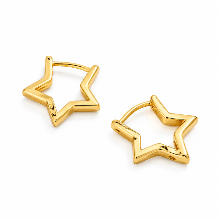 Ohrringe - Celestial Outline Star Hoop