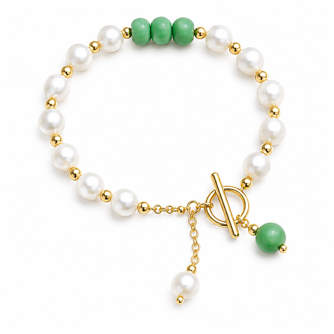 Perlen- und Anhänger-Armband