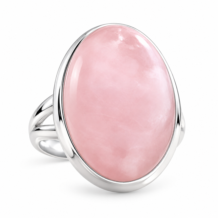 Ovaler Statement-Ring in Blush