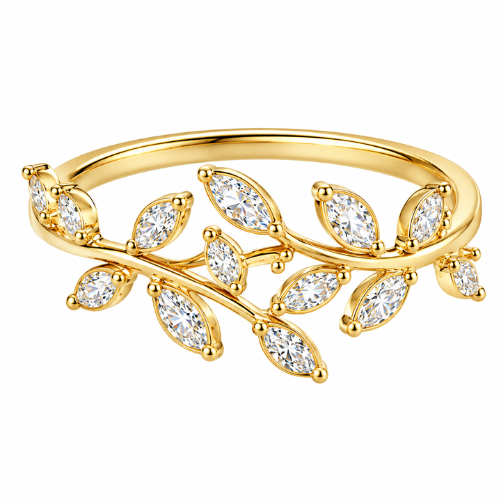 Marquise-Laurel-Ring