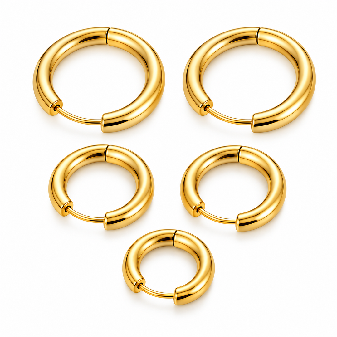 Ohrring-Set mit drei verschiedenen Grössen