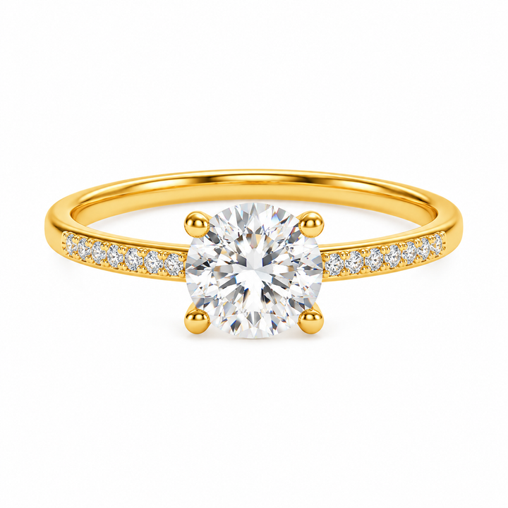 Celestine Radiance Pavé-Ring