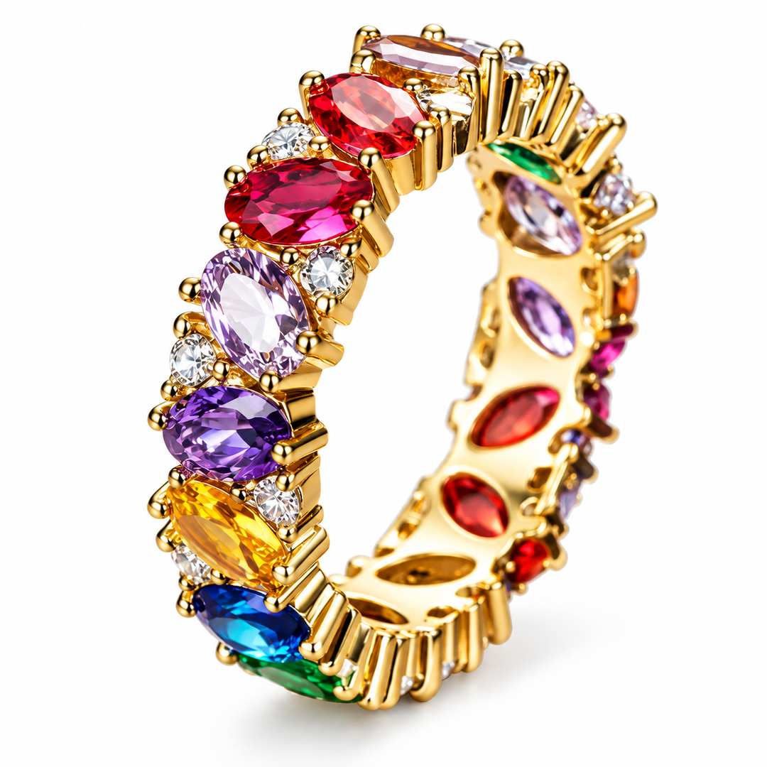 Prismara Multicolor-Eternity-Ring
