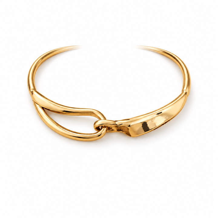 Aurelia Armband mit geformten Gliedern und offener Manschette