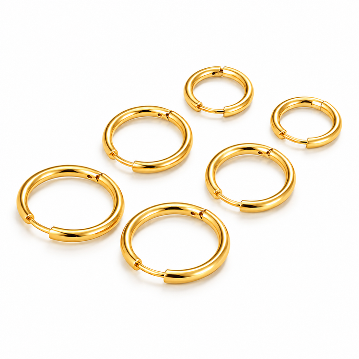 Elegante goldene Creolen