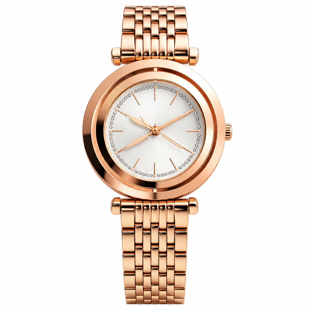 Urelia Halo Rose-Gold Elegance Uhr