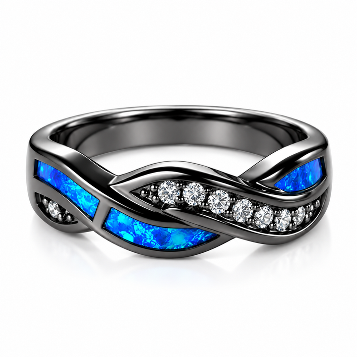 Azure Infinity Kristallring