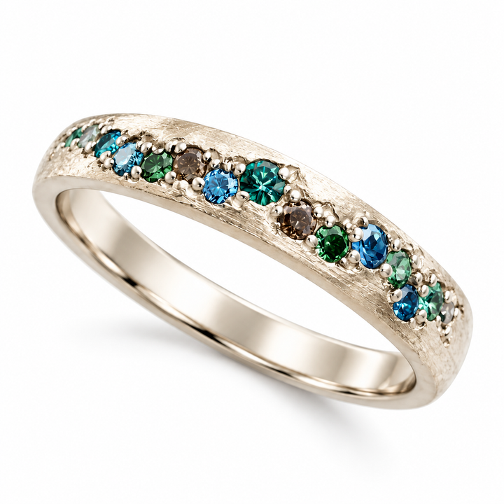 Ring aus - Ocean Mosaic-Stein