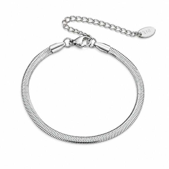 Silvara Sleek Schlangenkettenarmband