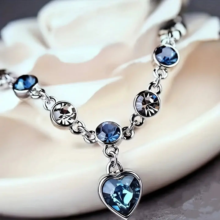 Armband mit Kristallherz-Anhänger