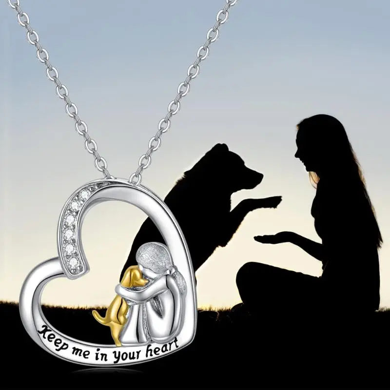 Halskette - Cherished Paw Heart