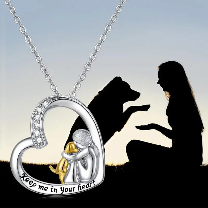 Halskette - Cherished Paw Heart