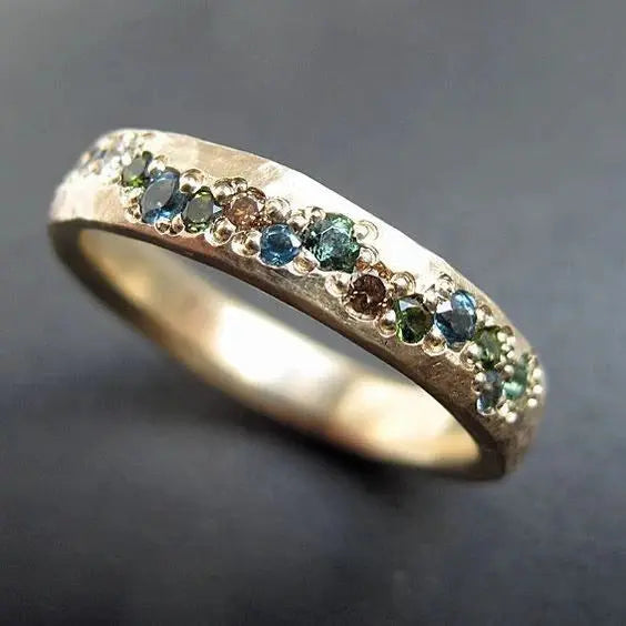 Ring aus - Ocean Mosaic-Stein