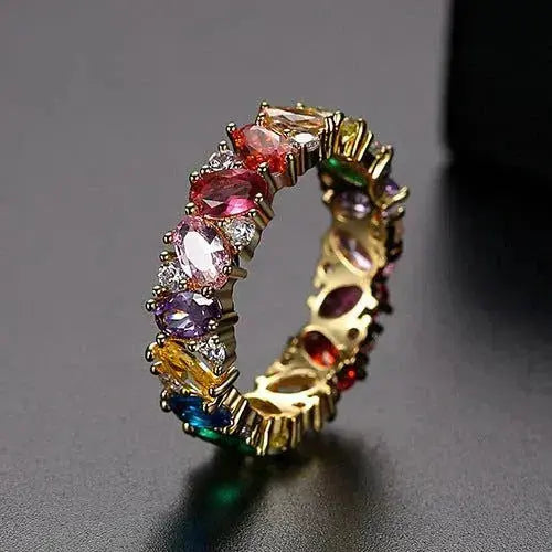 Prismara Multicolor-Eternity-Ring