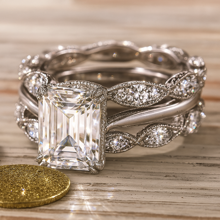 Ring mit Kristallranken