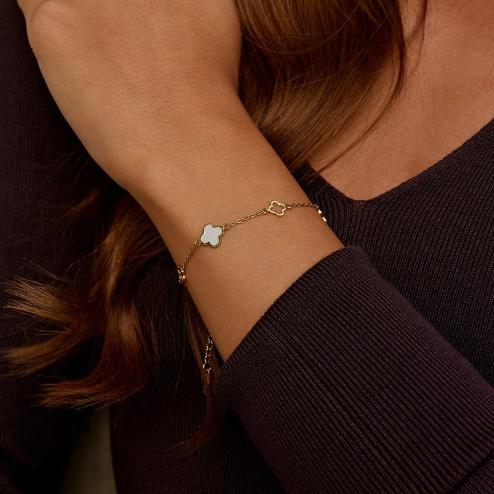 Perlen-Klee-Armband