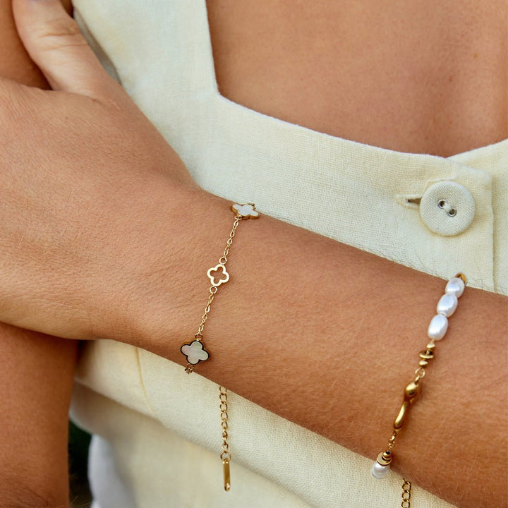 Perlen-Klee-Armband