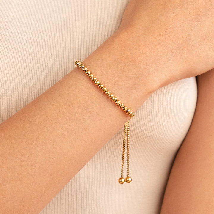 Armband - Golden Orbit - mit Perlen