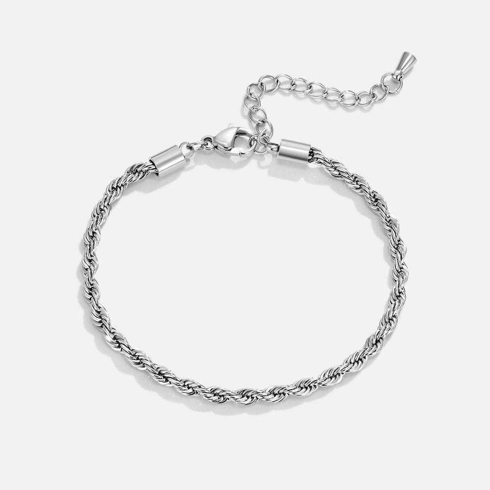 Armband mit ineinander verschlungenen Seilgliedern
