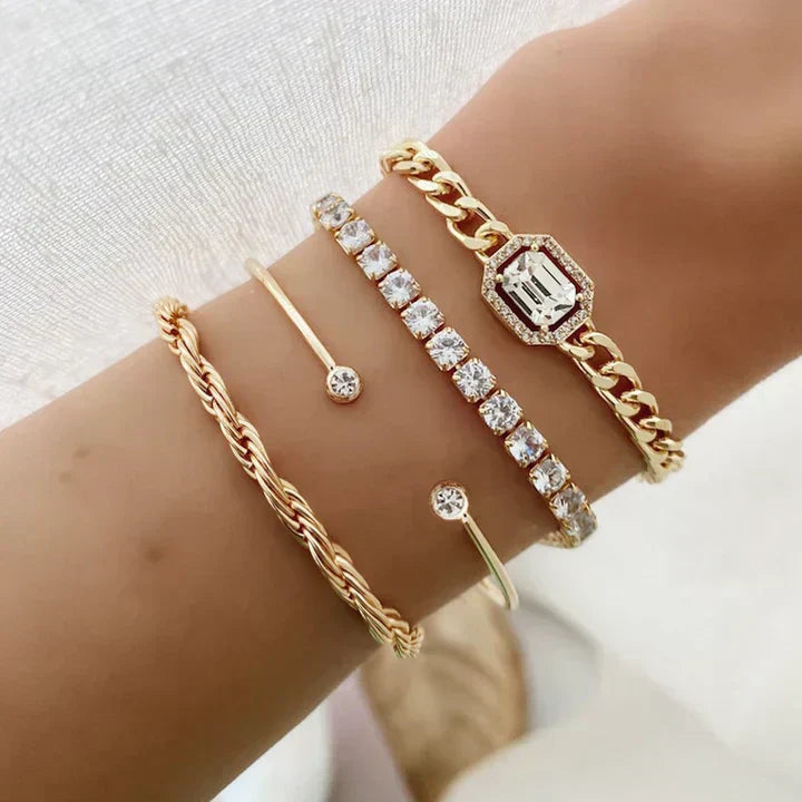 Strahlendes Armband-Set